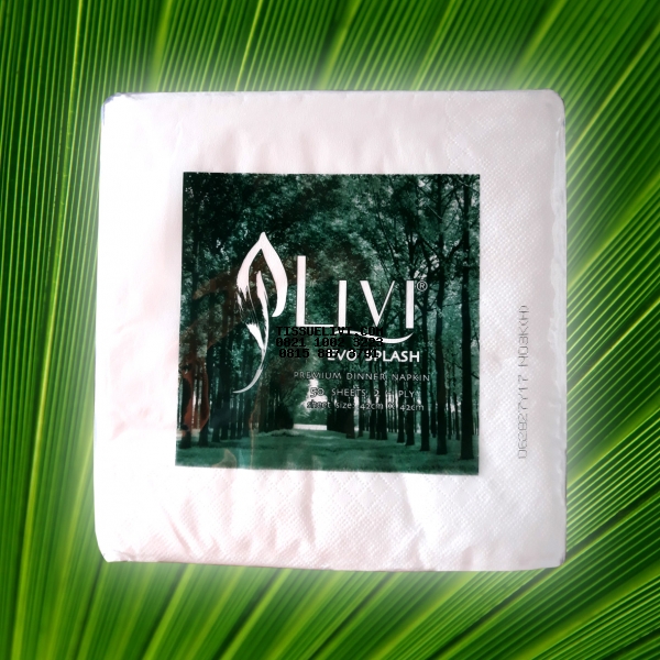 Napkin Dinner Splash Livi Evo Premium 60 Pack X 50 Sheet / Dus